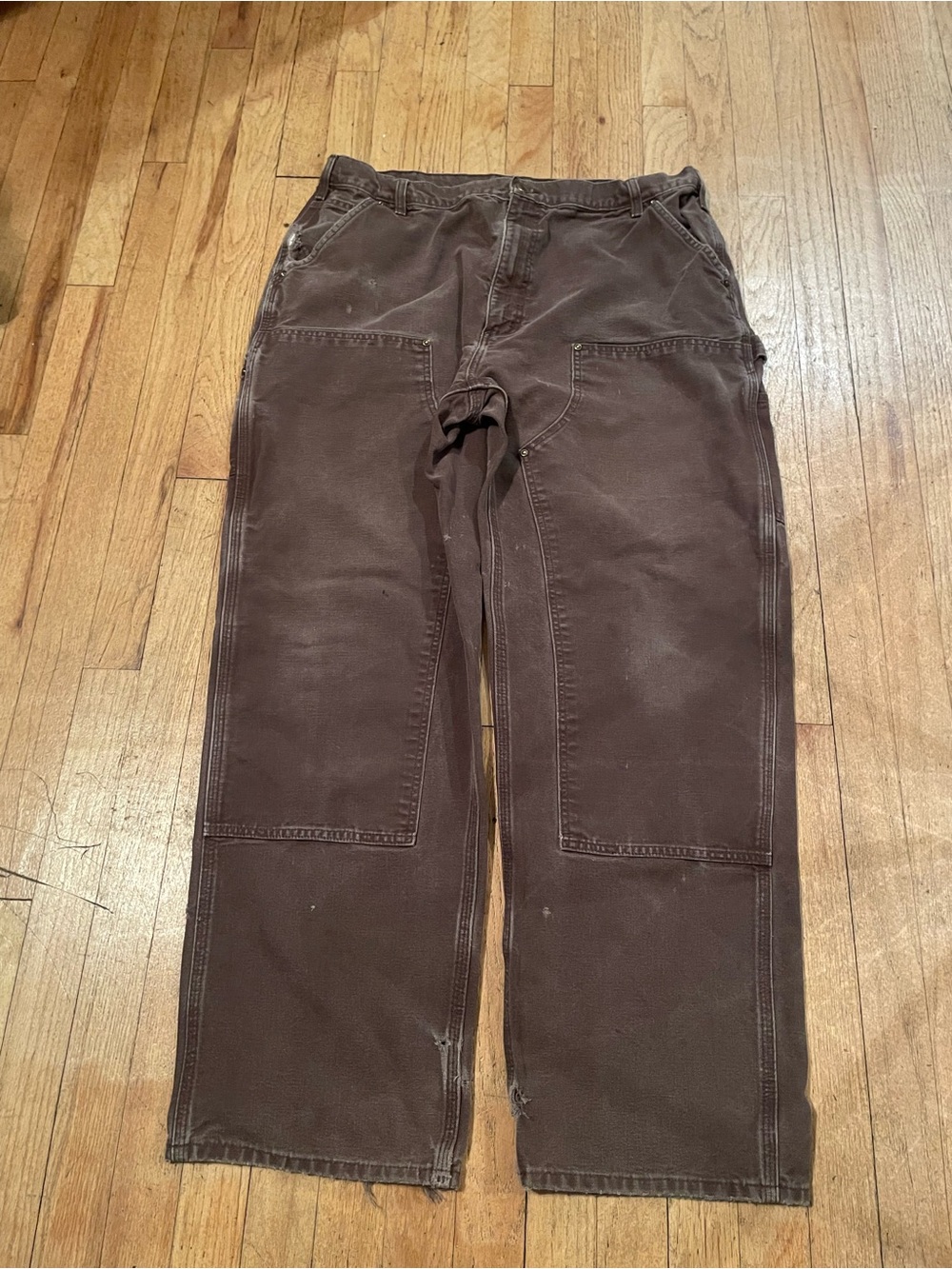 Carhartt Brown Work Chinos with Reinforced Knees